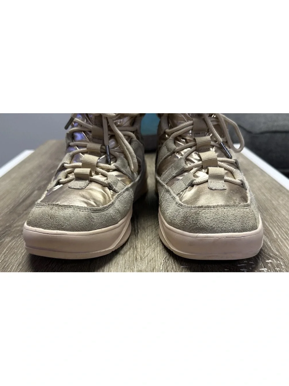 Women’s PAJAR Aviva Rose Gold Faux Fur-Lined Waterproof Boots Size 8-8.5